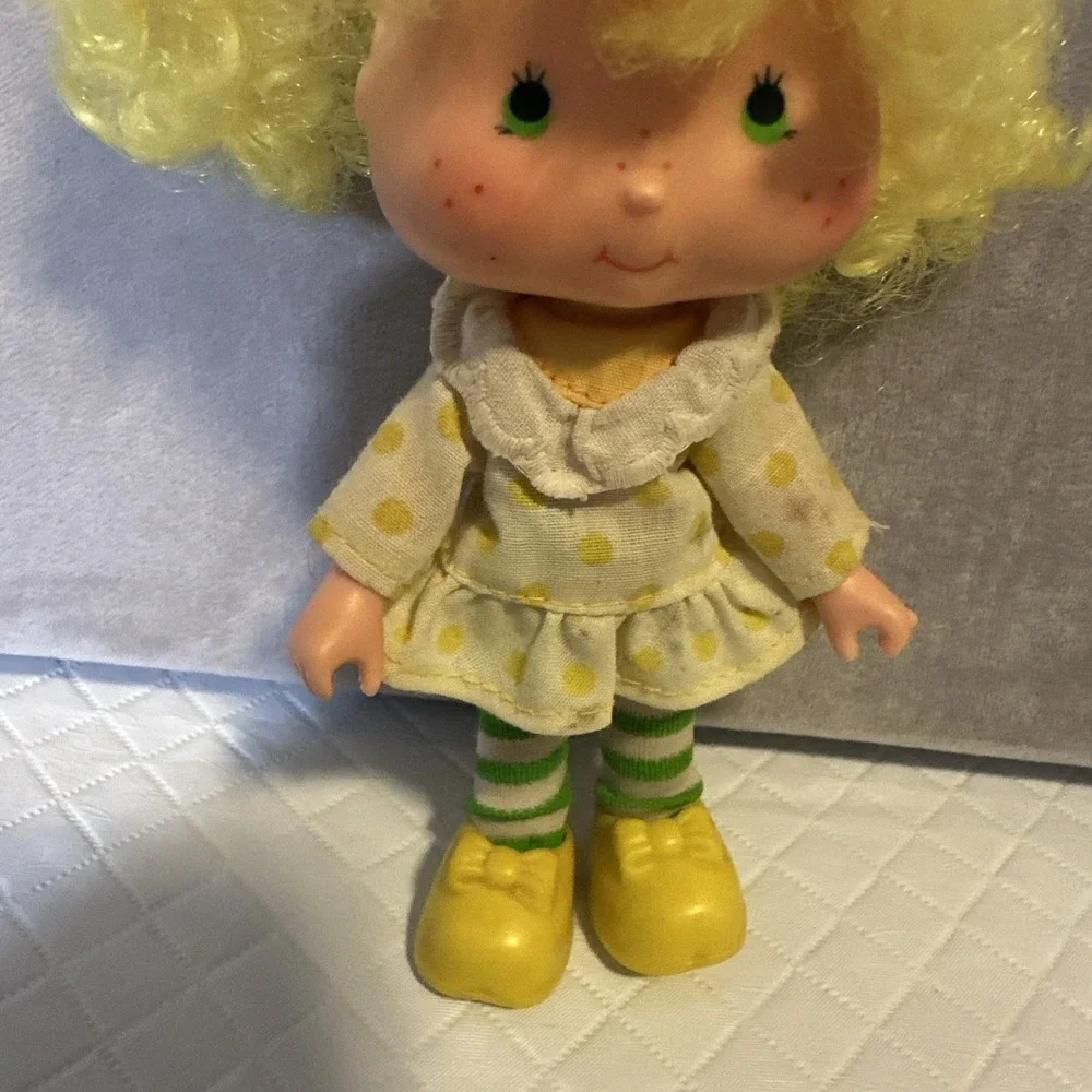 Strawberry Shortcake VINTAGE 1980's LEMON MERINGUE Doll‎ Outfit - Missing Hat